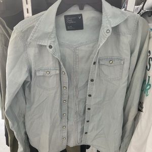 American eagle button up shirt